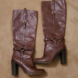 Coach Ellie Boots with Brass Hardware